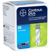 Тест-смужки CONTOUR&reg; PLUS, 50 шт. (Швейцарія)
