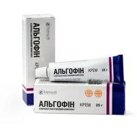 Альгофін крем для інфікованих відкритих ран Naftalan 25г (Україна)