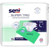 Подгузники Seni Super Trio Extra Large, ночные, 10 шт. (Польша)