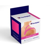 Пластир медичний Nordeplast Кінезіо тейп 5 см х 5 м рожевий