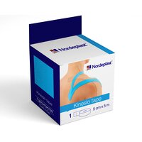 Пластир медичний Nordeplast Кінезіо тейп, 5 см х 5 м синій