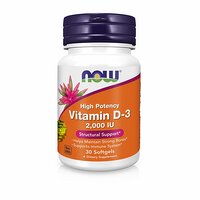 Now Foods Вітамін D-3 2000 МО 30 капсул
