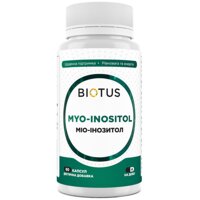 Міо-інозитол Biotus Myo-Inositol 2000 мг, 60 капсул (500 мг у 1 капсулі) (Україна)