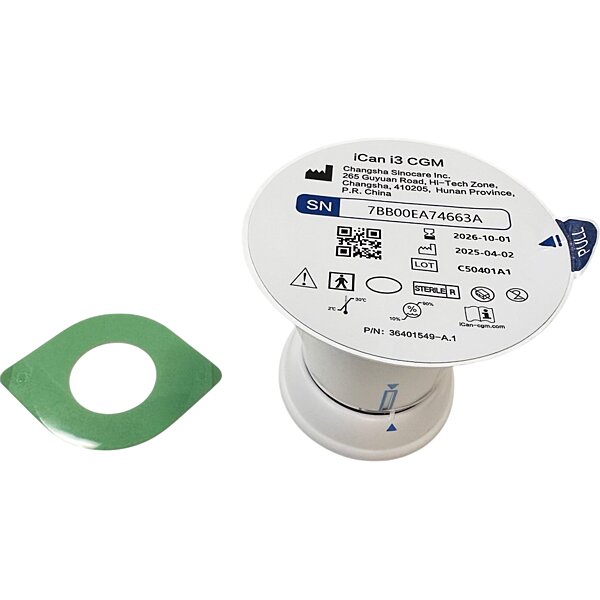 Система непрерывного мониторинга глюкозы Heaco iCan CGM Sinocare (Великобритания)