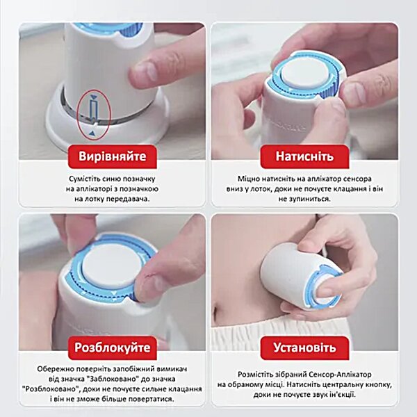 Система непрерывного мониторинга глюкозы Heaco iCan CGM Sinocare (Великобритания)