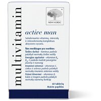 New Nordic Multivitamin for Men (A,C,E,B, цинк, калий, магний, кальций) 60 таблеток  