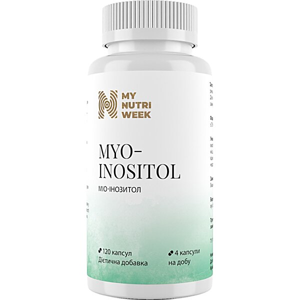 Міо-Інозитол MyNutriWeek 120 капсул по 2000 мг (Україна)