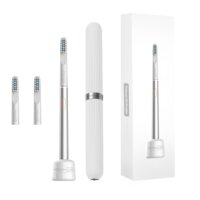 Звукова відбілювальна зубна щітка MEDICA+ Lux 10ХN Aluminum Portable Silver (Japan) S44-1983660740