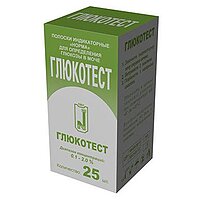 Тест-полоски Глюкотест, 25 шт. Норма