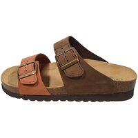 Женские шлепанцы Grunland CB2249 11HOLA MARRONE-MULTI, оранжево-коричневые (Италия)