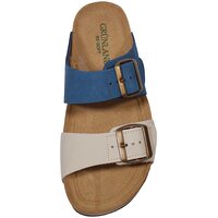 Женские шлепанцы Grunland CB2249 11HOLA JEANS-MULTI, бело-синие (Италия) №2