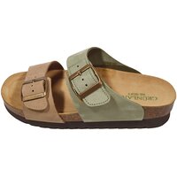 Женские шлепанцы Grunland CB2249 11HOLA BEIGE-MULTI, мятно-бежевые (Италия)