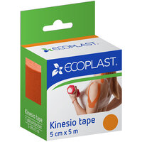 Пластир медичний ECOPLAST Кінезіо тейп, 5см x 5м (помаранчевий) 