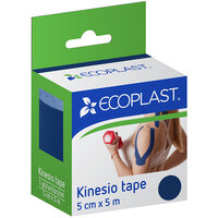 Пластир медичний ECOPLAST Кінезіо тейп, 5см x 5м (синій) 