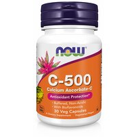 Now Foods Витамин С-500 аскорбат КАЛЬЦИЯ-С 30 капсул 