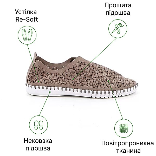 Жіночі ортопедичні сліпони Grunland F6 Sayo Taupe SC5555 (Італія)