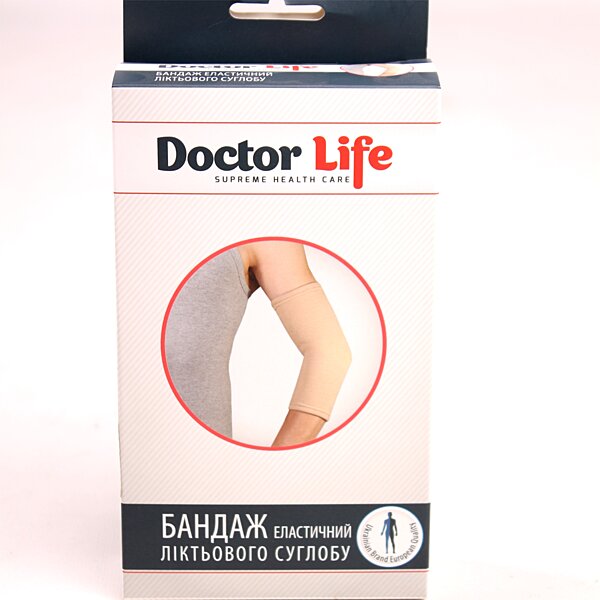 Еластичний бандаж ліктьового суглобу Doctor Life EL-05 (Україна)