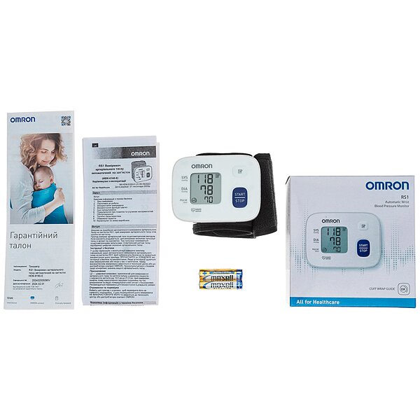 Тонометр на зап'ясток Omron RS1 (НЕМ-6160-E) (Японія)