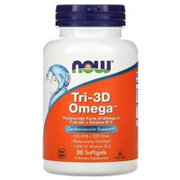 Now Foods Риб'ячий жир + 3D Омега 30 капсул