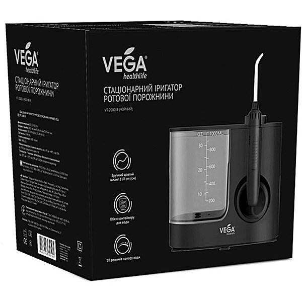 Купити Стаціонарний іригатор ротової порожнини Vega VT-2000 B чорний 