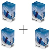 Тест-полоски Longevita 100 шт (25х2 + 25х2) (Австрия)