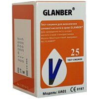 Тест-полоски для определения мочевой кислоты в крови GLANBER №25