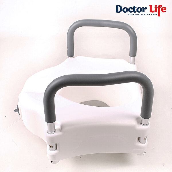 Туалетне сидіння високе з фіксатором Doctor Life 12205/В (Україна)