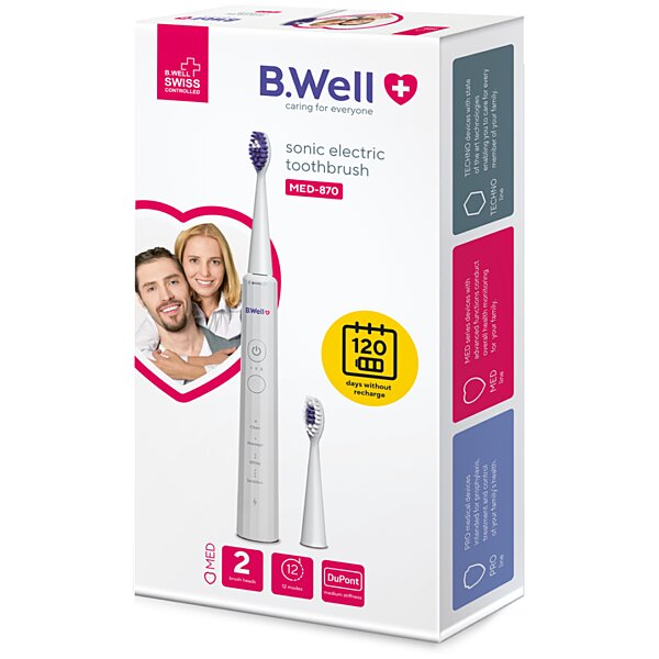 Електрична звукова зубна щітка B.Well MED-870 (Швейцарія)