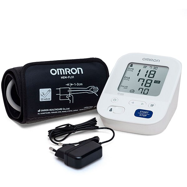 Характеристики Тонометр OMRON M3 Comfort з адаптером HHP-CM01 (HEM-7155-E) (Японія)