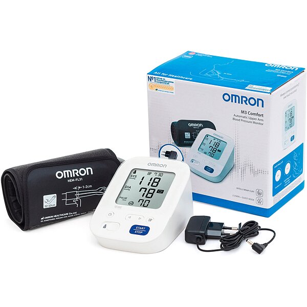 Тонометр OMRON M3 Comfort з адаптером HHP-CM01 (HEM-7155-E) (Японія)