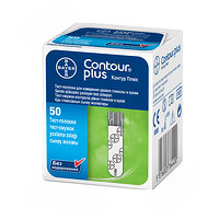 Тест-полоски CONTOUR&reg; PLUS, 50 шт.