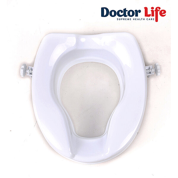 Туалетное сиденье высокое без крышки Doctor Life 10764/B (Украина)