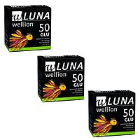 Тест-полоски Wellion Luna №50 глюкоза - 3 уп. Оптовый комплект!