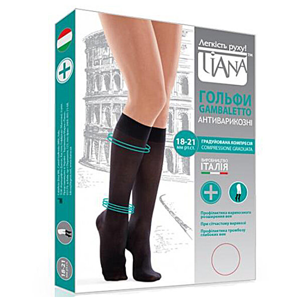 Гольфи антиварикозні профілактичні Tiana 851/852, клас 1-й ( Італія )