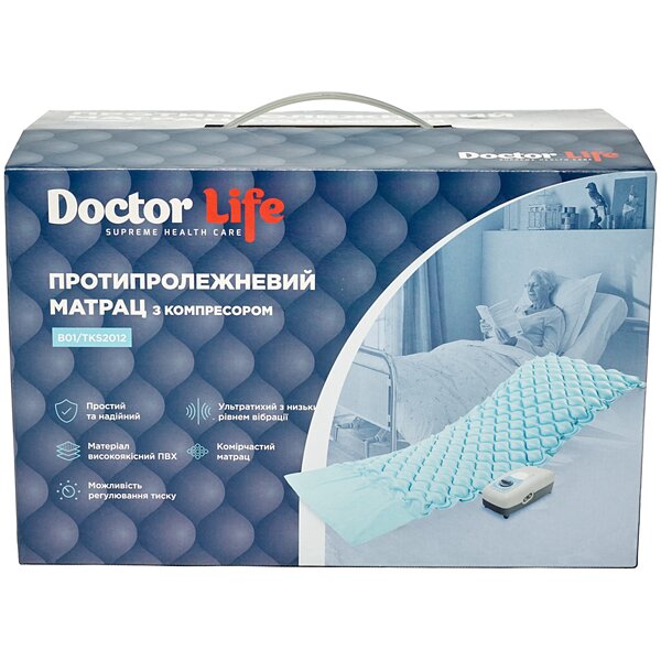 Протипролежневий комірчастий матрац Doctor Life B01-TKS2012 блакитний (Україна)