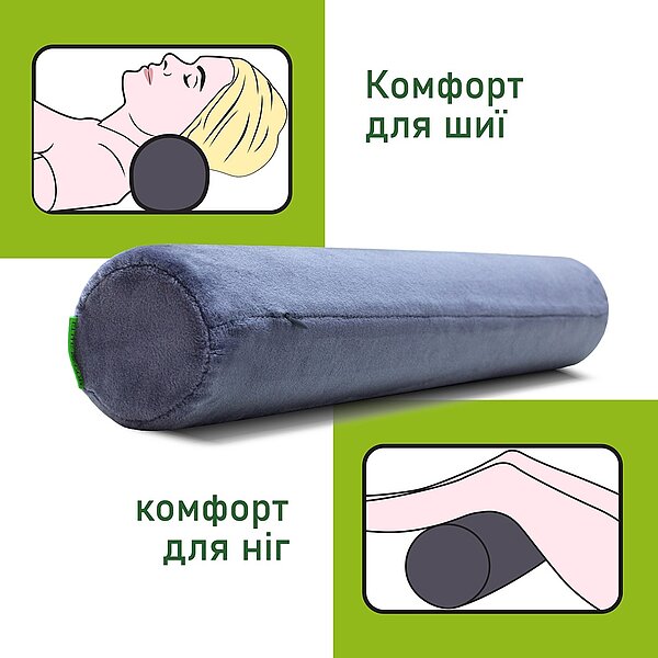 Характеристики Подушка-валик багатофункціональна ортопедична Elite Decor PMF 003