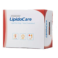 Тест-полоски ХОЛЕСТЕРИН LipidoCare № 1 Meddiv (продается кратно 5 с чипом 1 шт.)