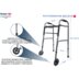 Ходунки складні з колесами Doctor Life 10184SL/W (Україна)