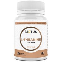 L-теанин, L-Theanine, Biotus, 600 мг, 60 капсул (Украина)