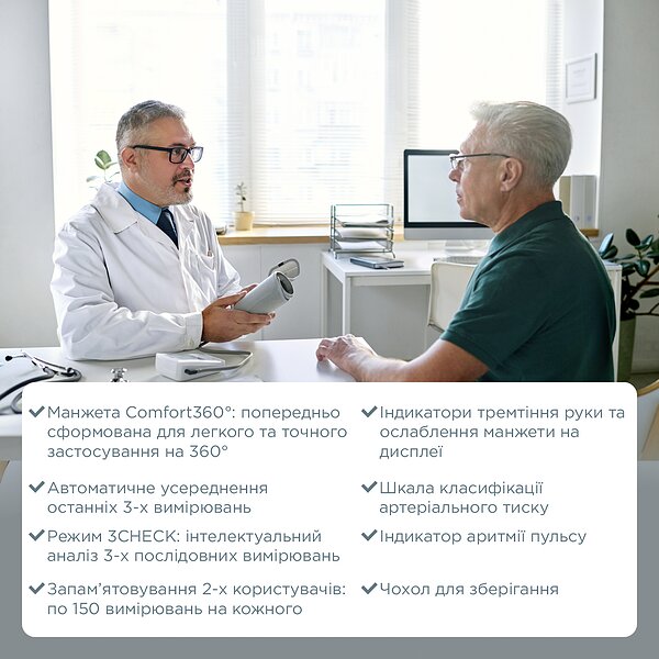 Автоматичний тонометр B.Well MED-58 (Швейцарія)