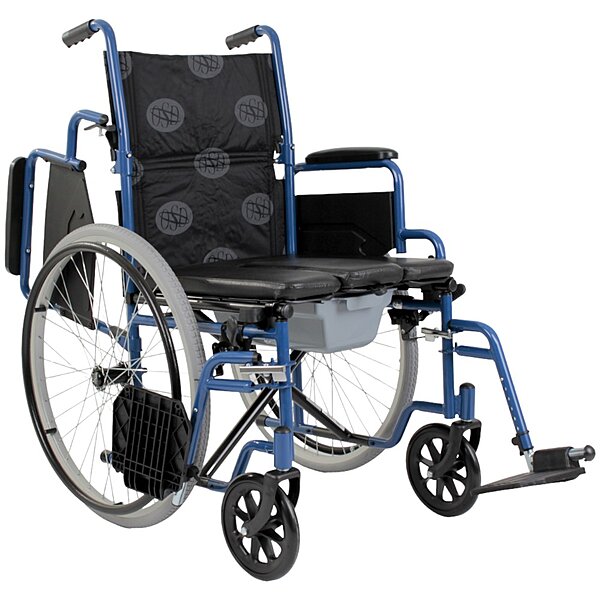 Складная инвалидная коляска с санитарным оснащением OSD-MOD-BST-45 S27-2826