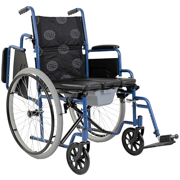Складная инвалидная коляска с санитарным оснащением OSD-MOD-BST-45 S27-2826