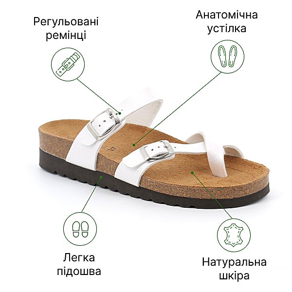 Жіночі анатомічні шльопанці Grunland Hola Perla CB2438 (Італія)