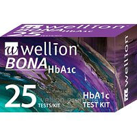 Тест полоски для гликированного гемоглобина HbA1c Wellion Bona, 25 шт (Австрия)
