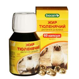 Экосвит ОЙЛ Жир тюлений капсулы 0,3 г №60 - купить в Киеве и Украине ...