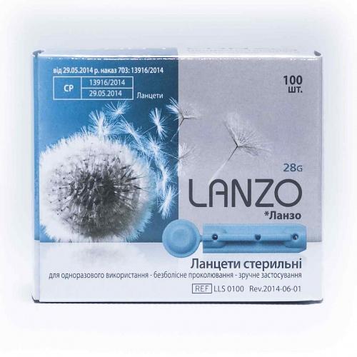 Ланцеты Lanzo (Ланзо), 100 шт - купить в Киеве и Украине | Цена, фото ...